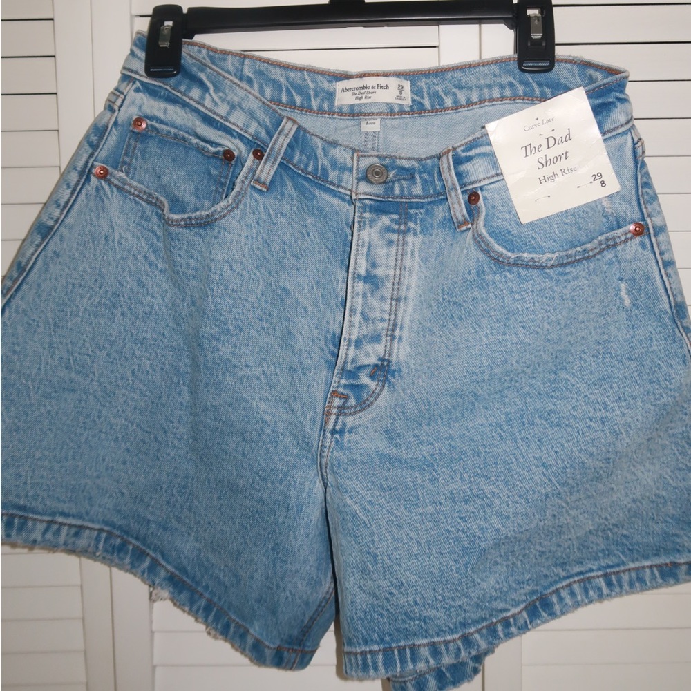 Abercrombie Curve Love The Dad Shorts Size 8